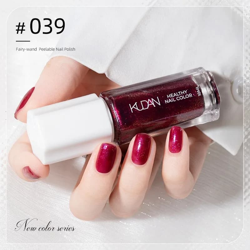 40-Color Water-Based Peel-Off Nail Polish Set