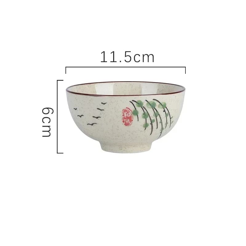 Japanese Ceramic Rice Bowl