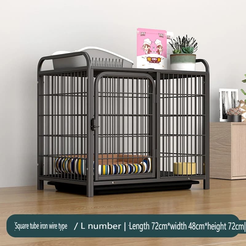 Wooden Dog Crate Furniture with Removable Tray