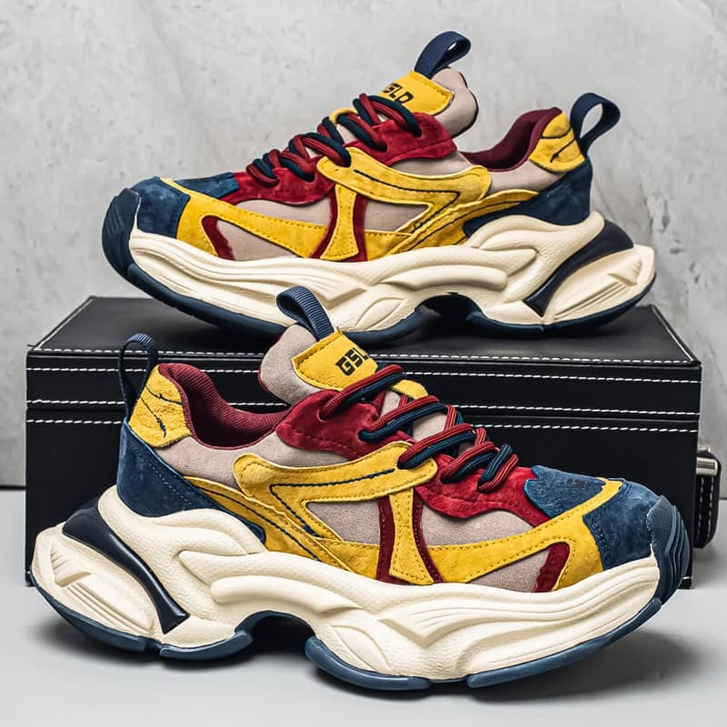 Male Sneakers Casual Sneaker Soft and Comfortable Sports and Leisure Shoes for Men Platform Sports Shoes Wear-resistant Fashion