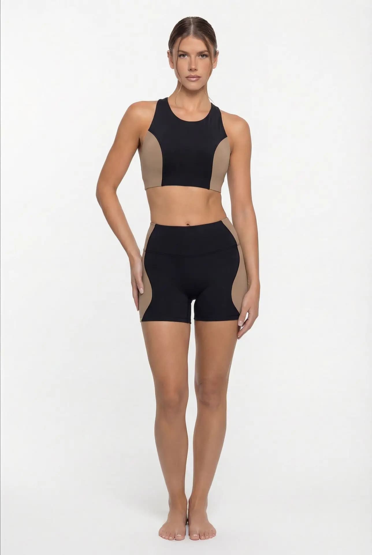 Fitness Yoga Set Crop Top High Waist Leggings Suits Women Slim Fit Summer Workout Clothes Sportswear Two Piece Sets For Woman