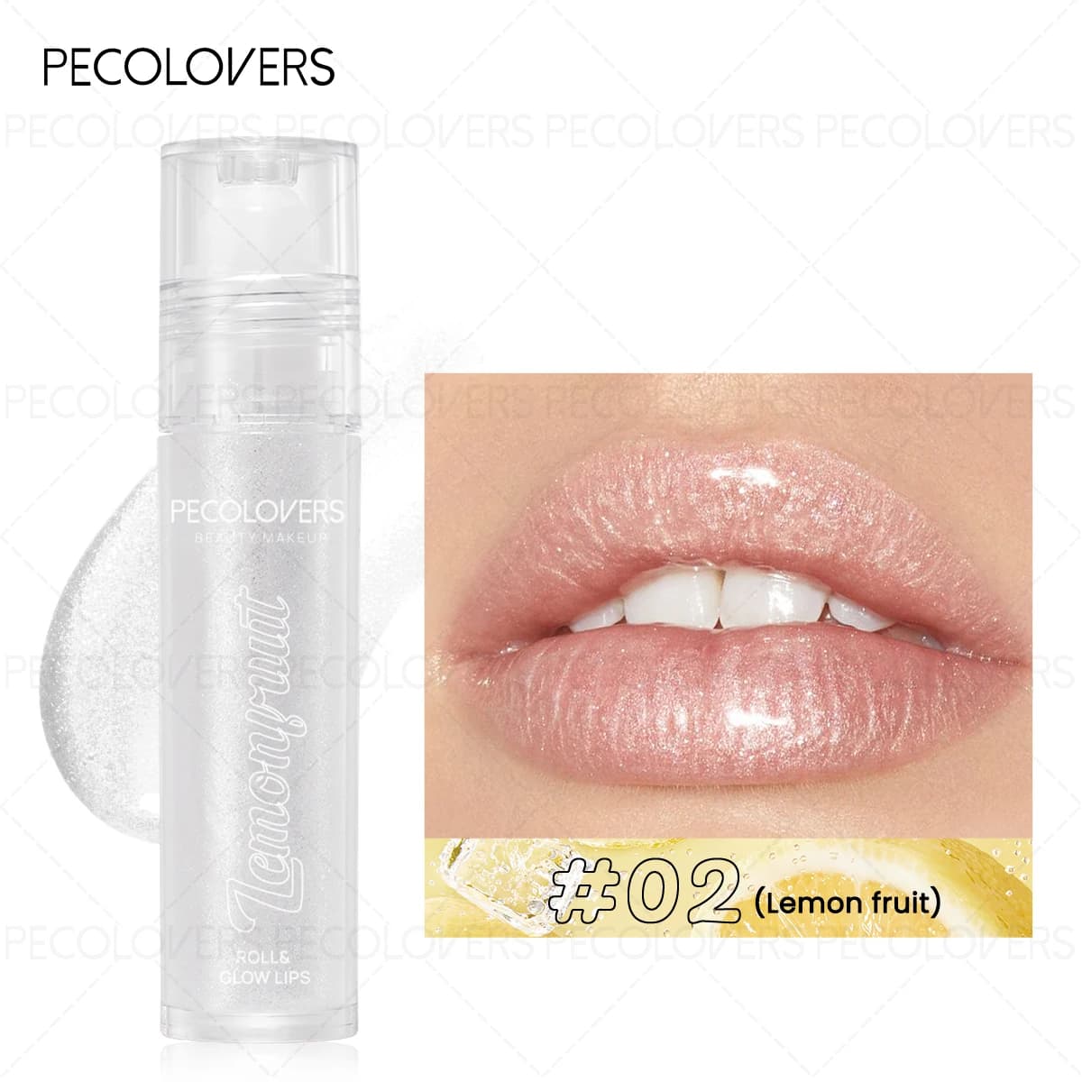 1PC Roll-on Lip Gloss, Lip Gloss with Fine Shimmer, Tinted Lip Balm, Long-lasting Moisturizing Lips, Non-sticky, Lip Cosmetics
