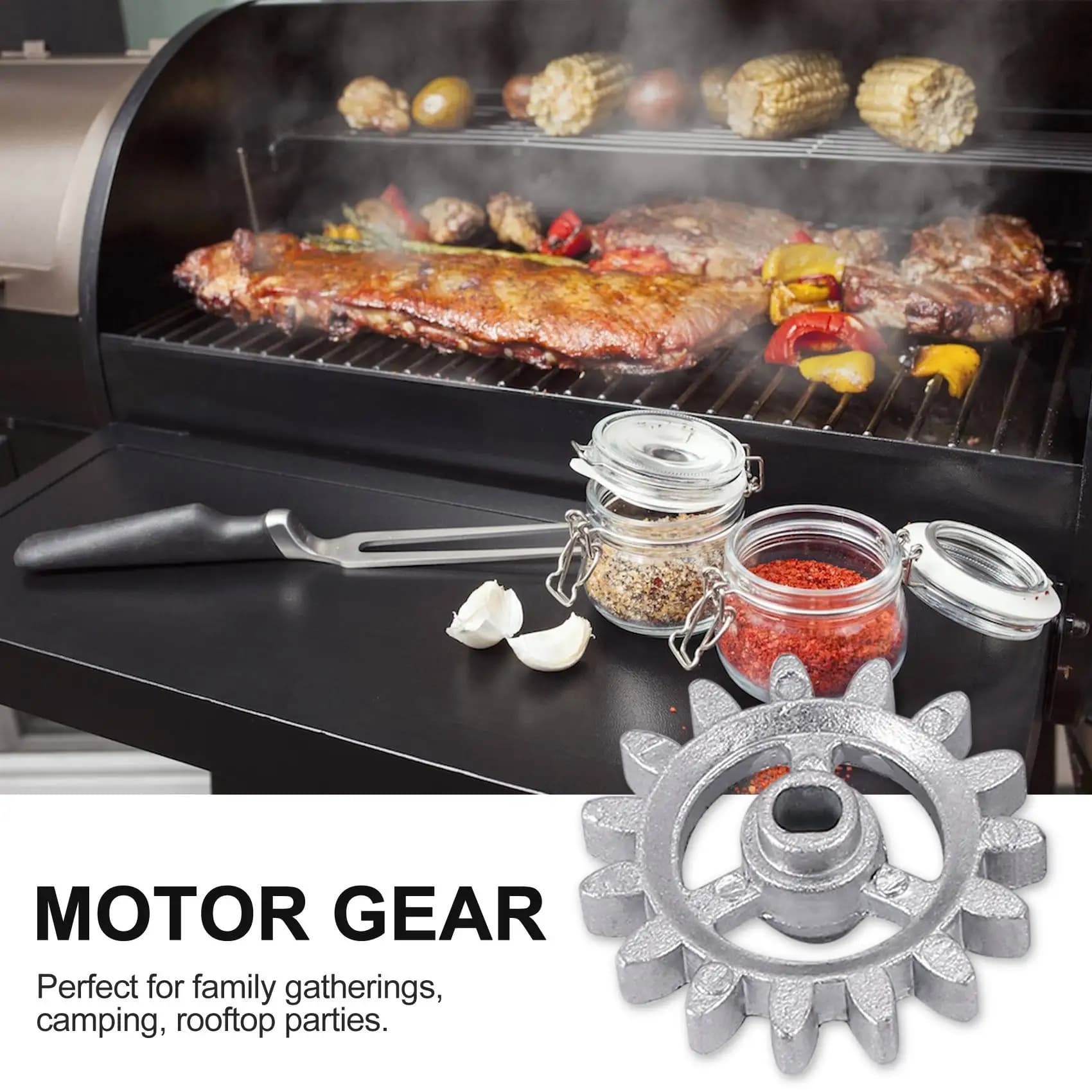 Automatic Rotisserie Grill Motor with USB Cable