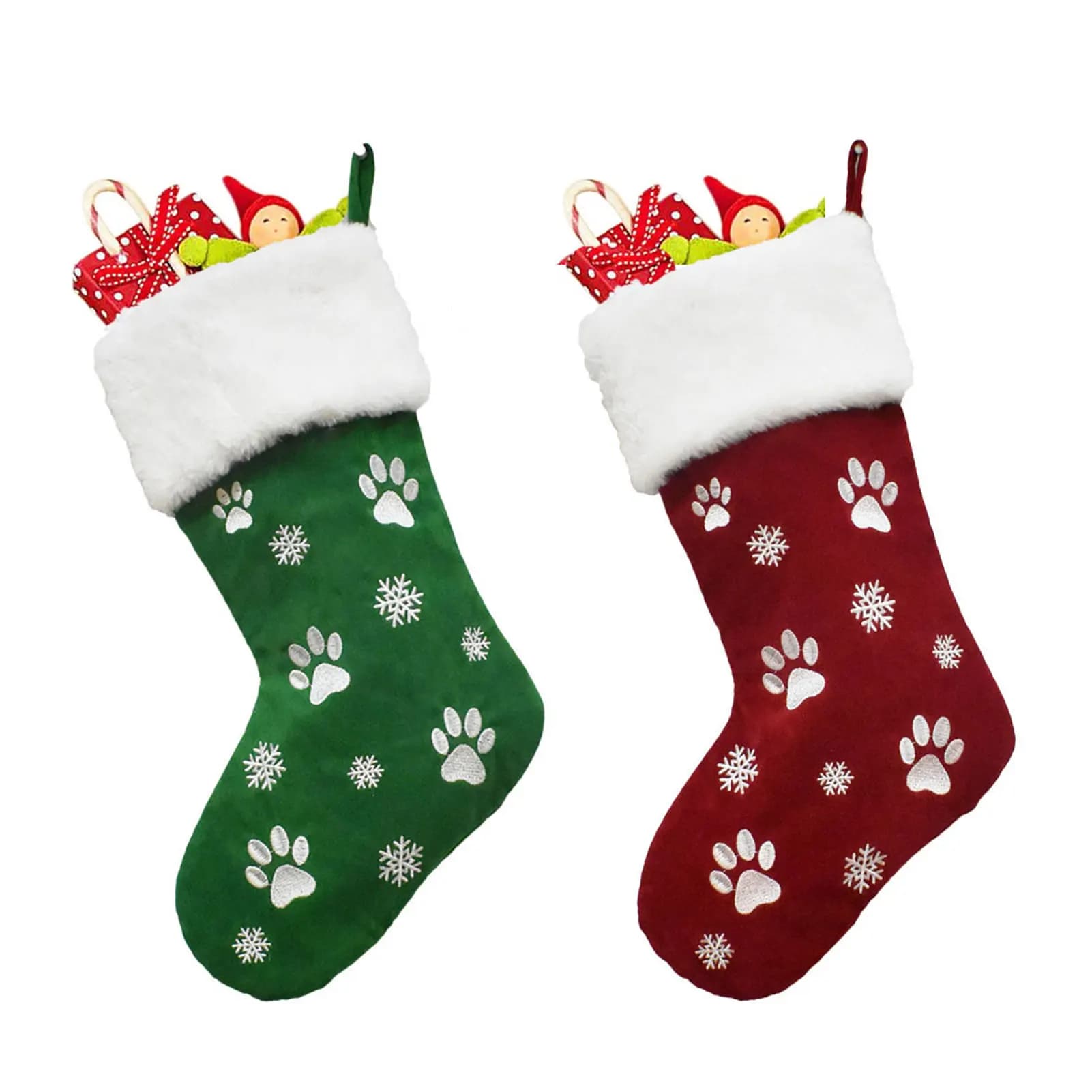 Plush Felt Christmas Stocking