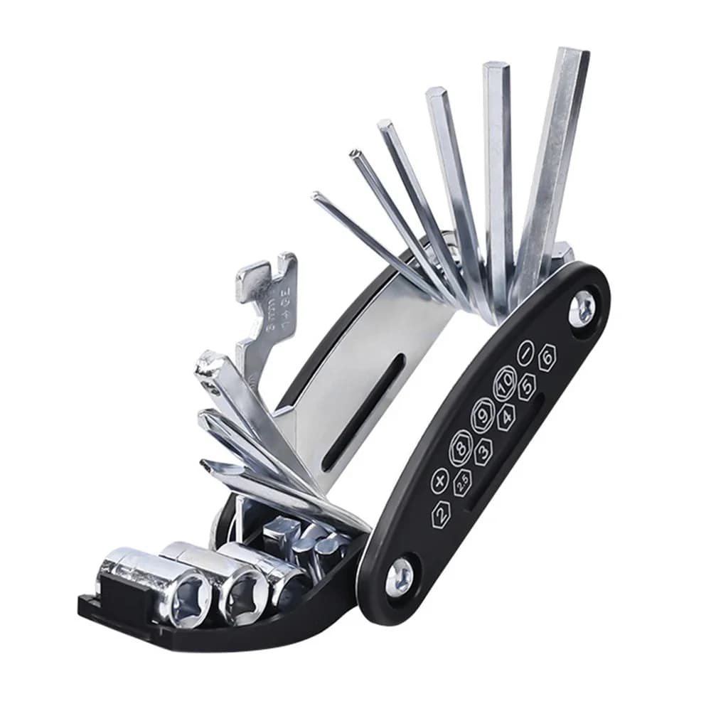 Bicycle Repair Multi-Tool Kit with Pump and Patches