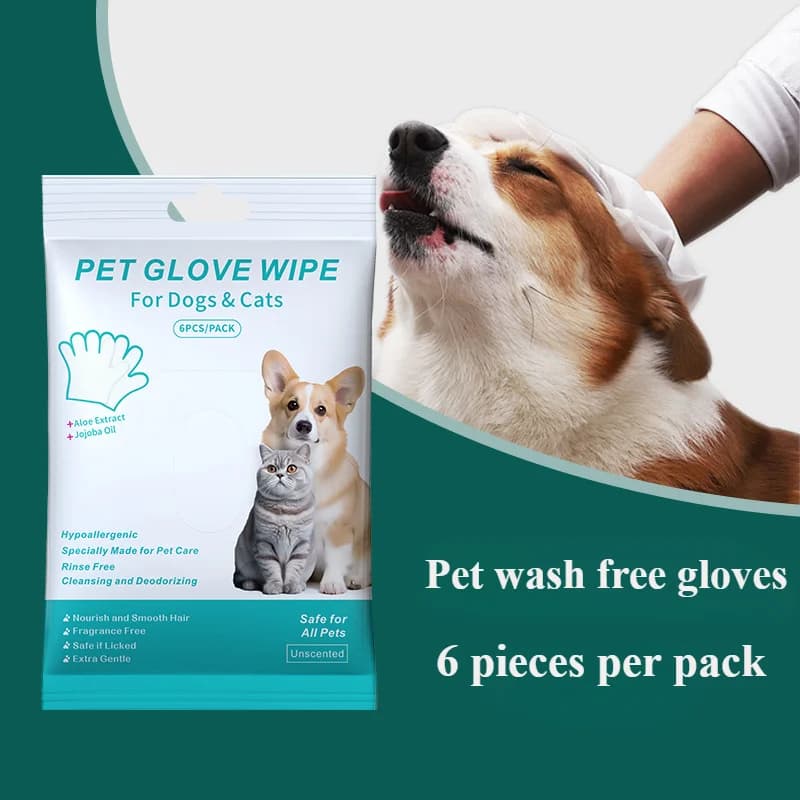 Disposable Pet Cleaning Gloves for Cats and Dogs