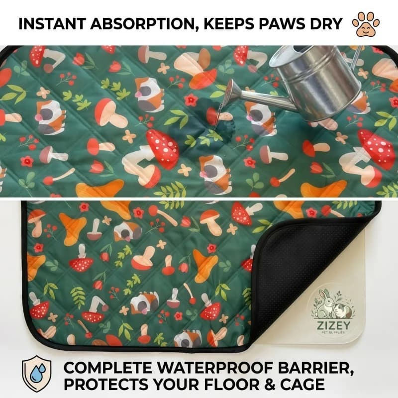 Washable Small Animal Cage Liner Mat