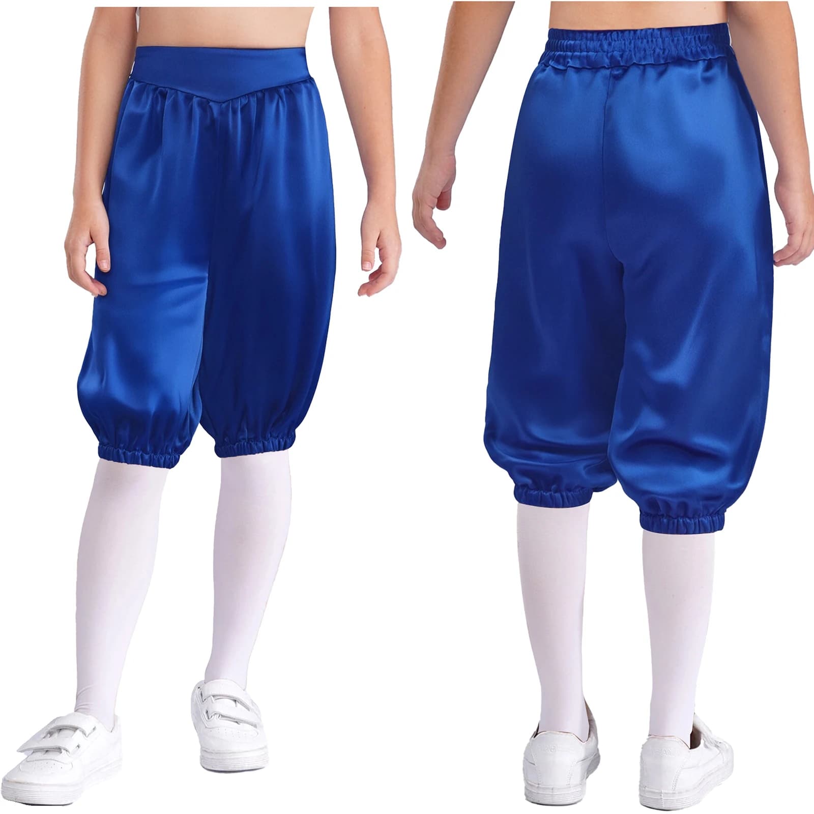 Kids Medieval Capri Pants High Waist Lantern Style