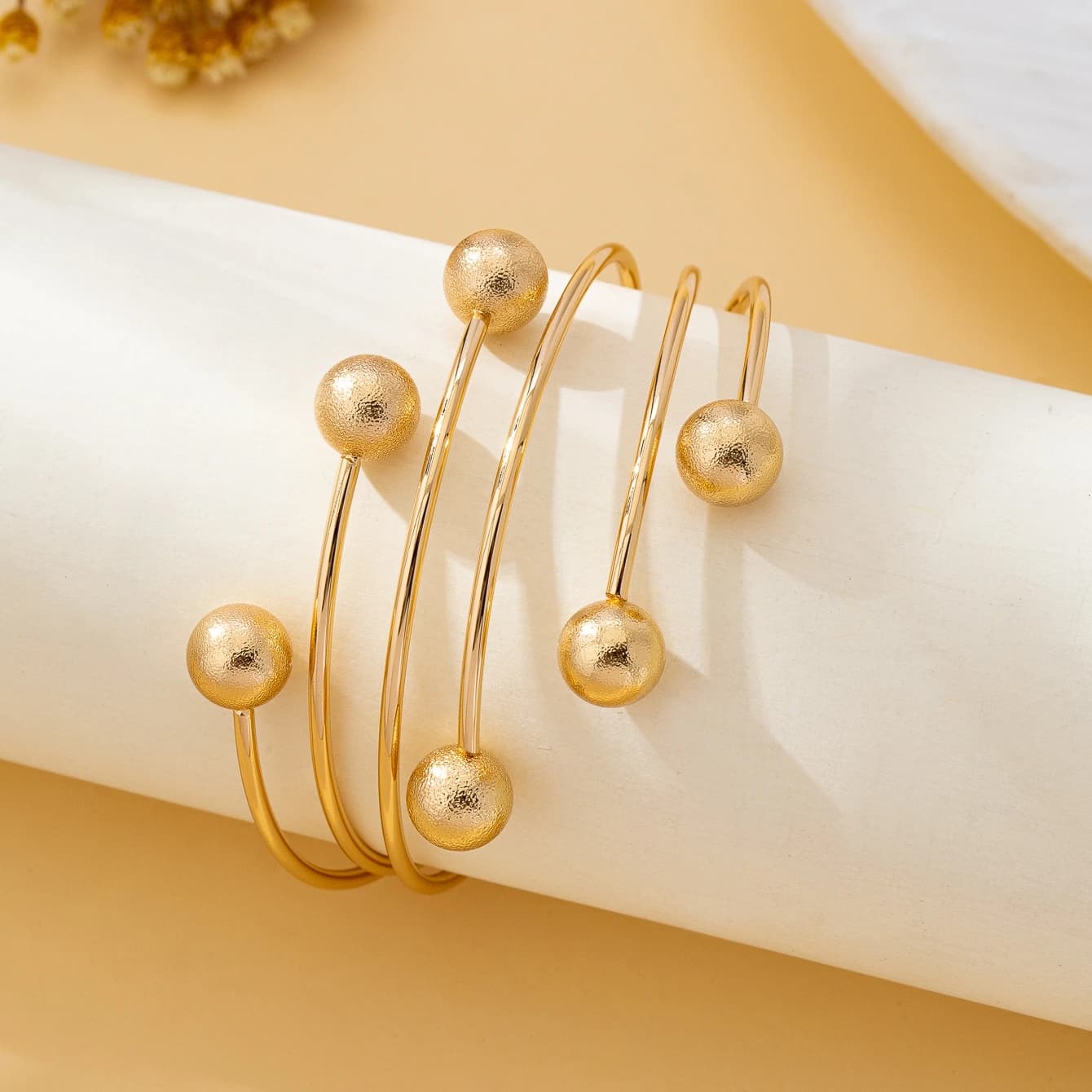 Women's Multi-Layered Ball Bracelet
