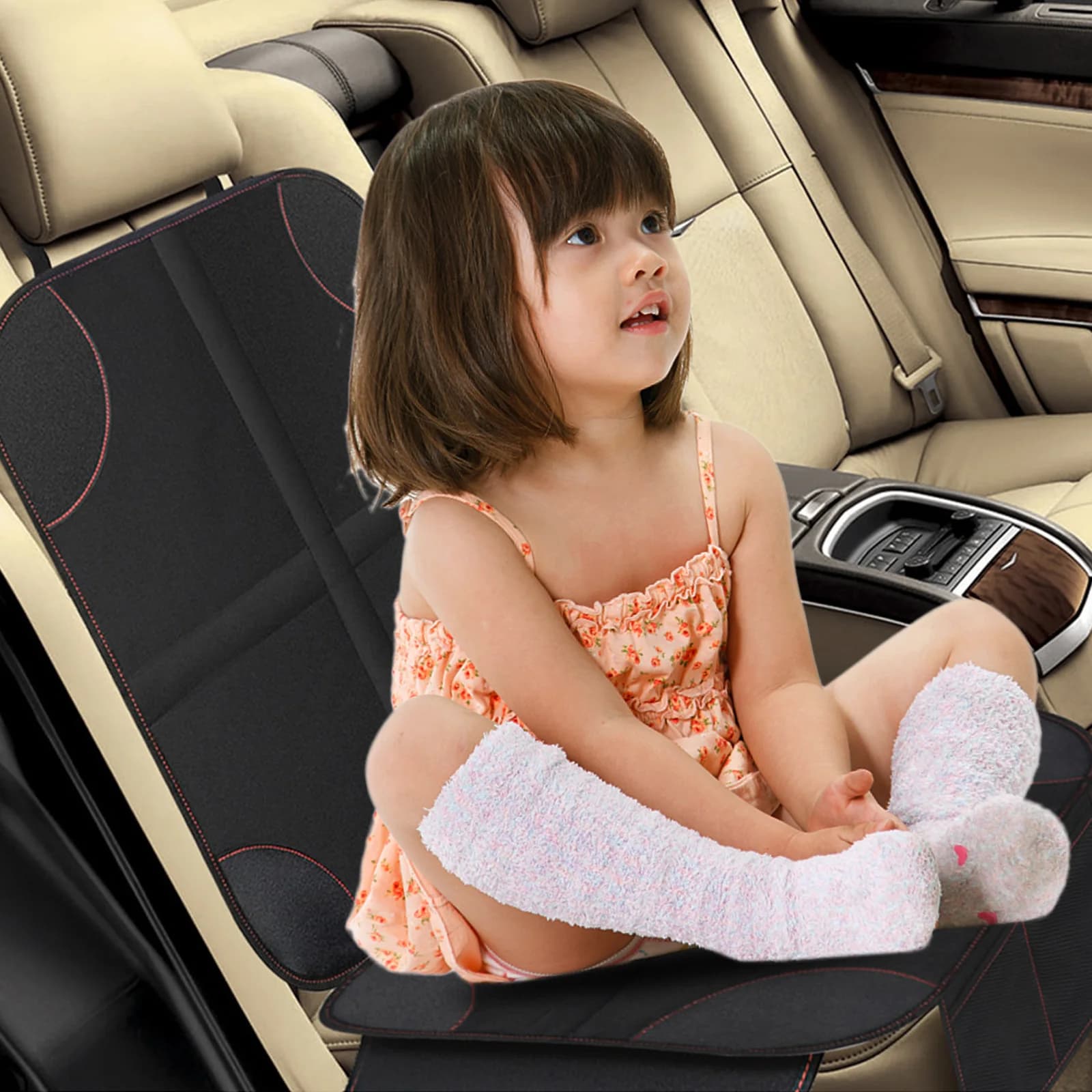 Car Seat Protector with Organizer Pocket
