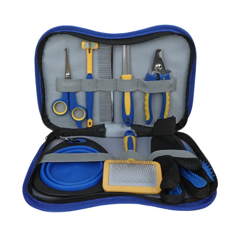 Dog Cat Grooming Kit 9-In-1 Tool Set