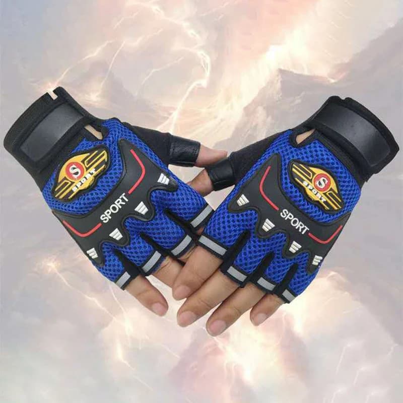 Men's Half Finger Cycling Gloves Breathable Mesh