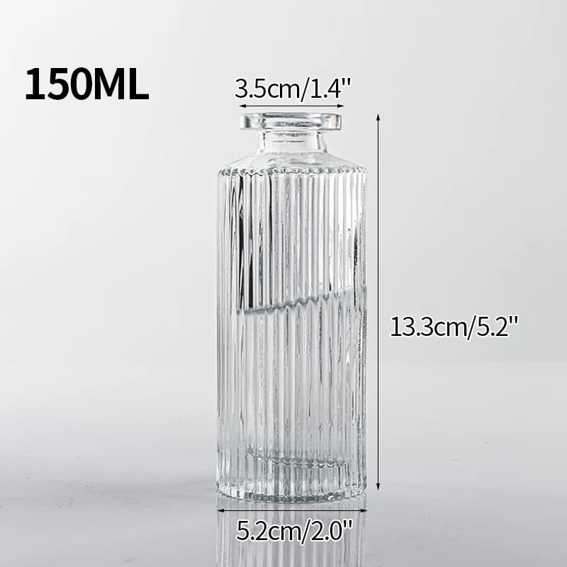 Clear Glass Minimalist Flower Vase