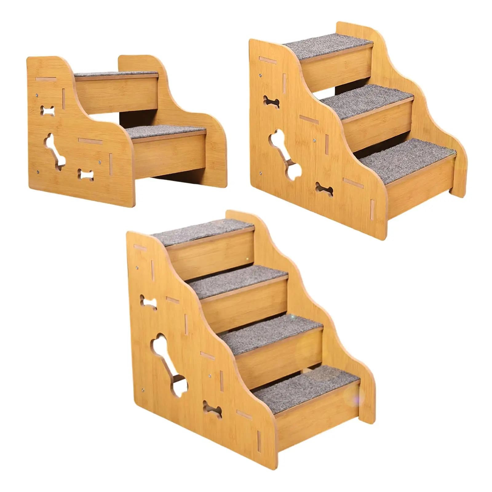 Dog Stairs for Small Dogs with Non-Slip Steps