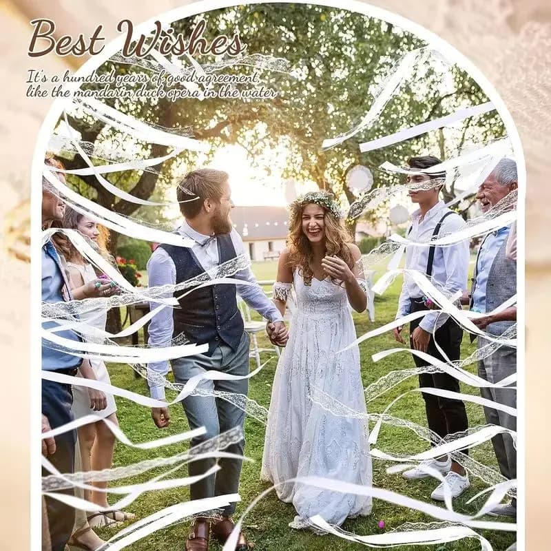 White Ribbon Magic Wands with Bells