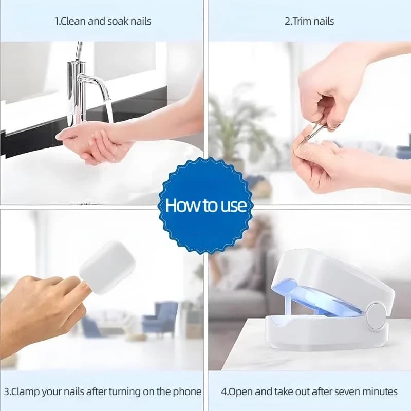 UV Blue Light Nail Lamp with Essential Oil Treatment