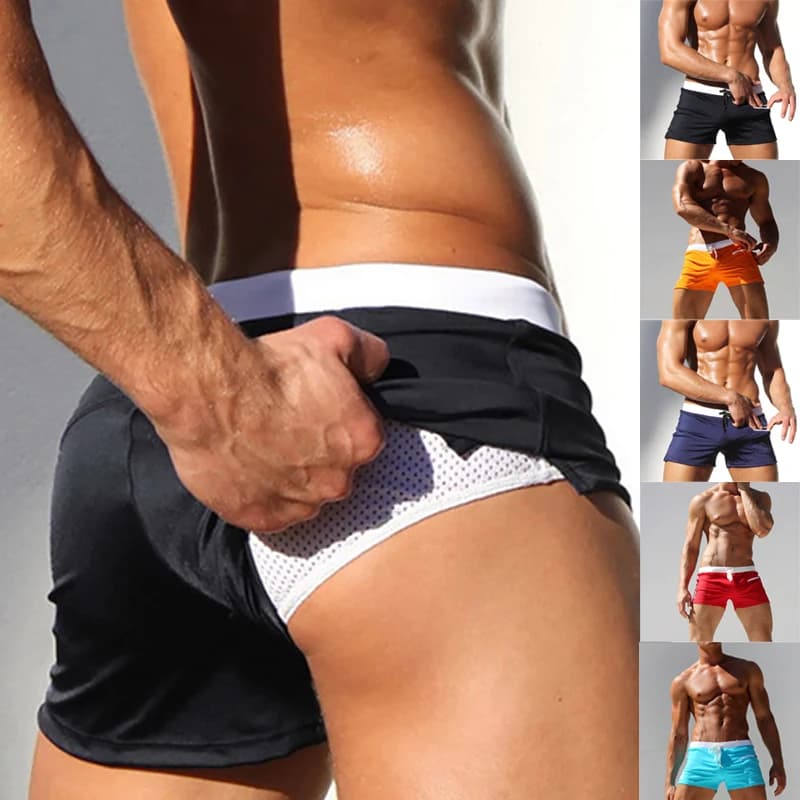 Men's Swim Trunks with Zipper Pocket