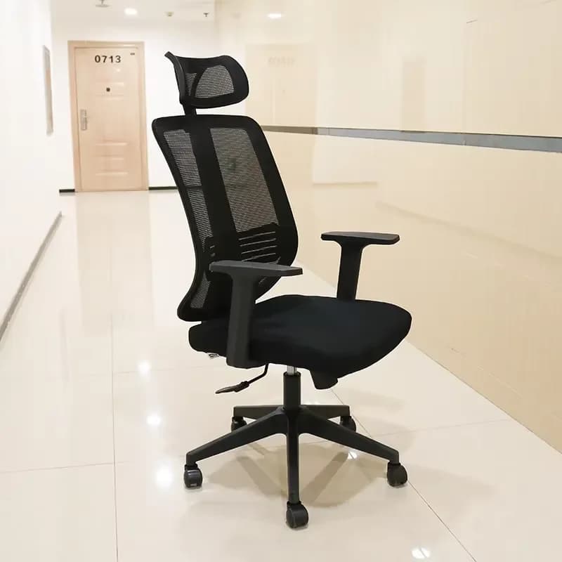 High Back Mesh Office Chair with Breathable Fabric Seat