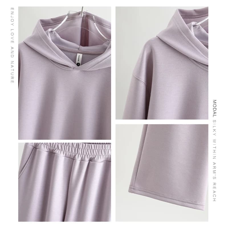 Women's Hoodie and Pants Two-Piece Set