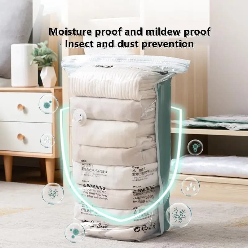 Vacuum Storage Bags No Pump Required