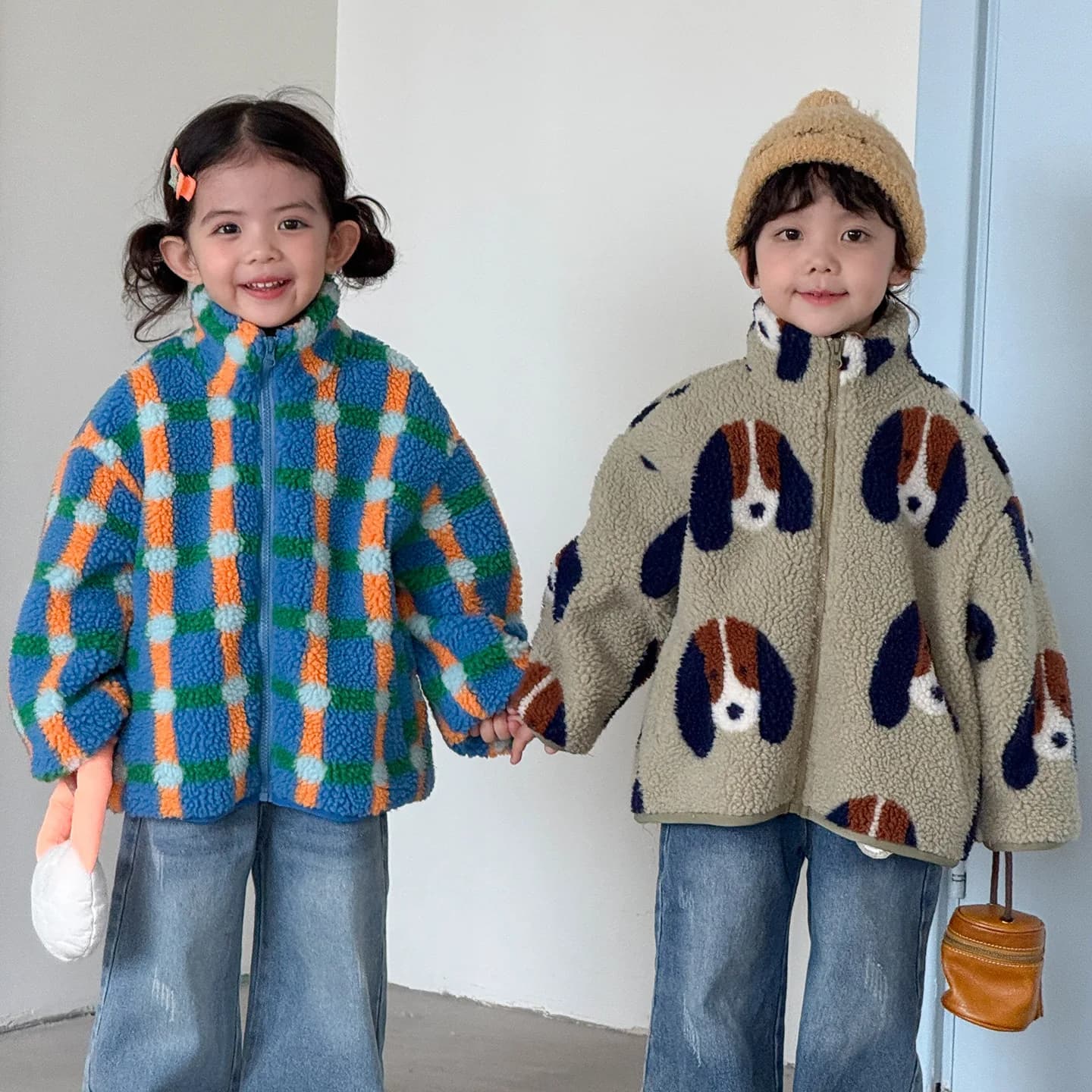 Kids Winter Jacket with Thickened Lining