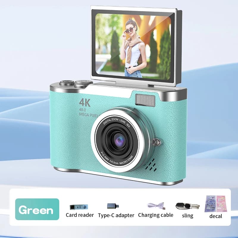 Kids Digital Camera with 8X Zoom and Flip Screen