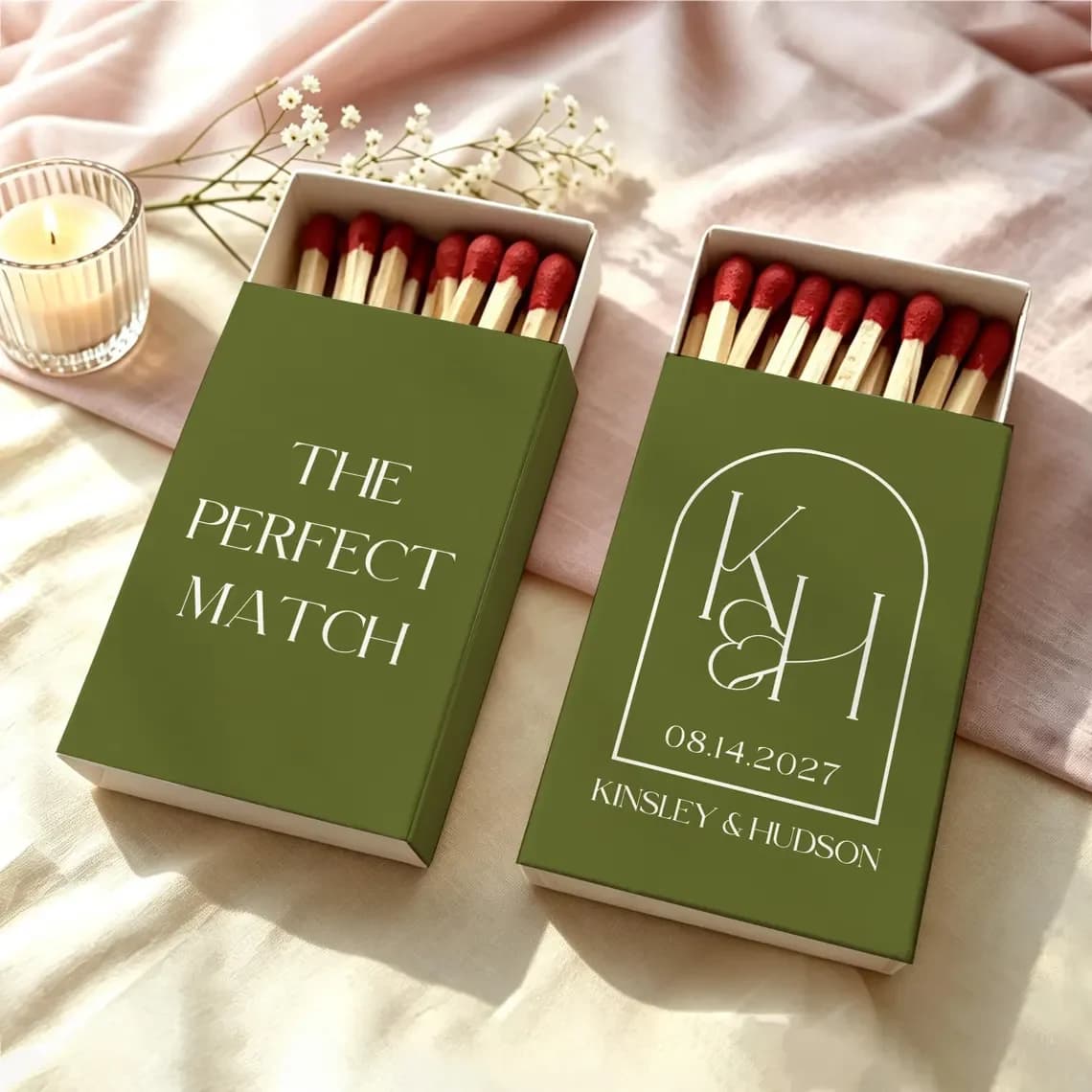 Personalized She Found Her Perfect Match Matchboxes