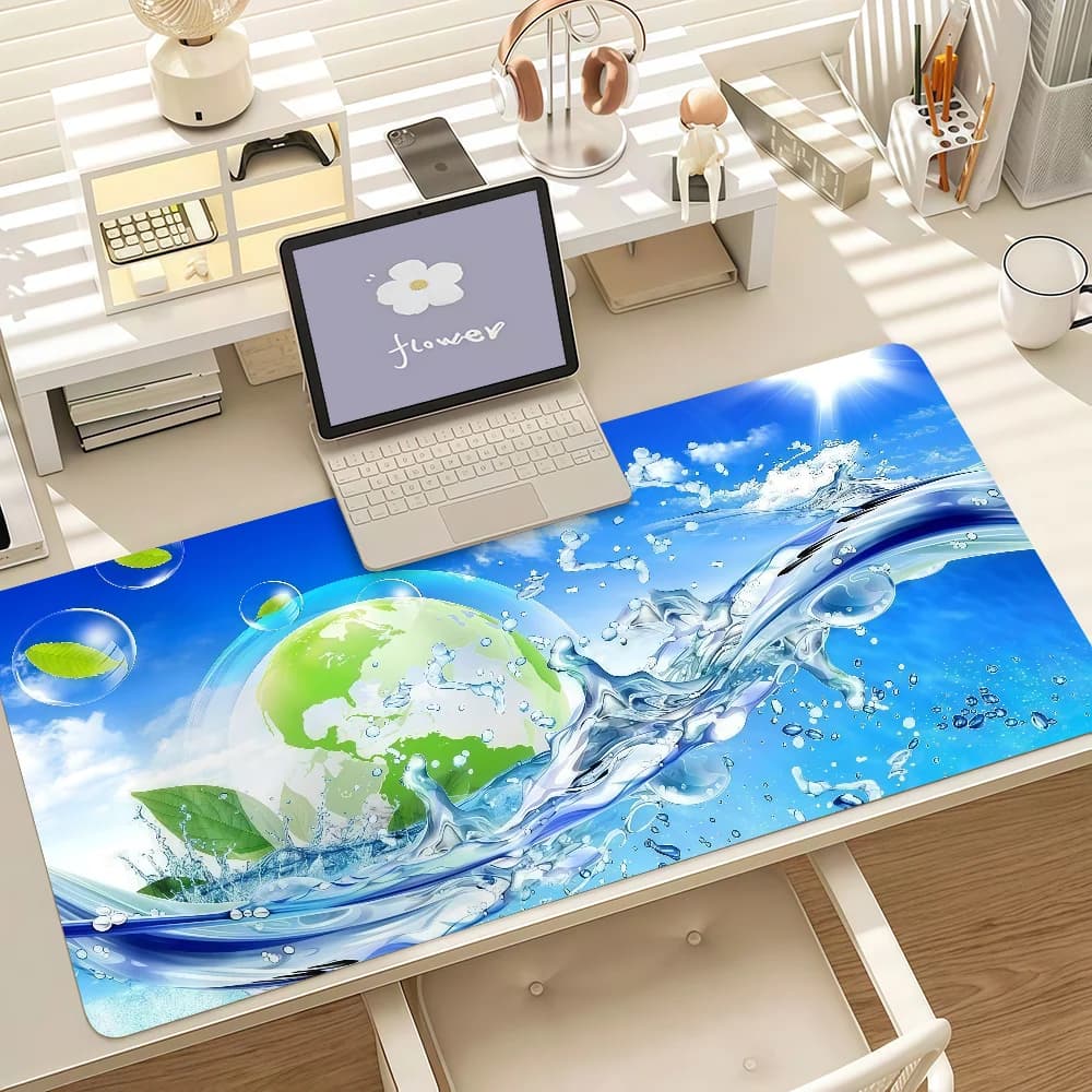 Large Gaming Mouse Pad with Stitched Edges