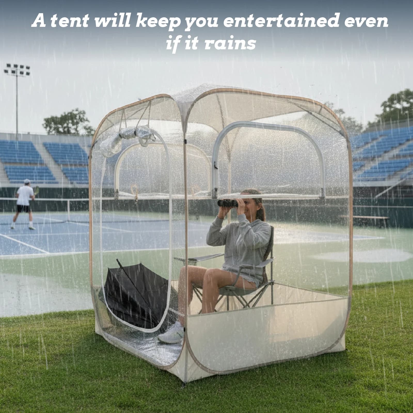1 Pack Transparent Pet Playpen, Pop Up Clear Pet Tent, Portable Foldable Shelter for Cats Dogs Garden