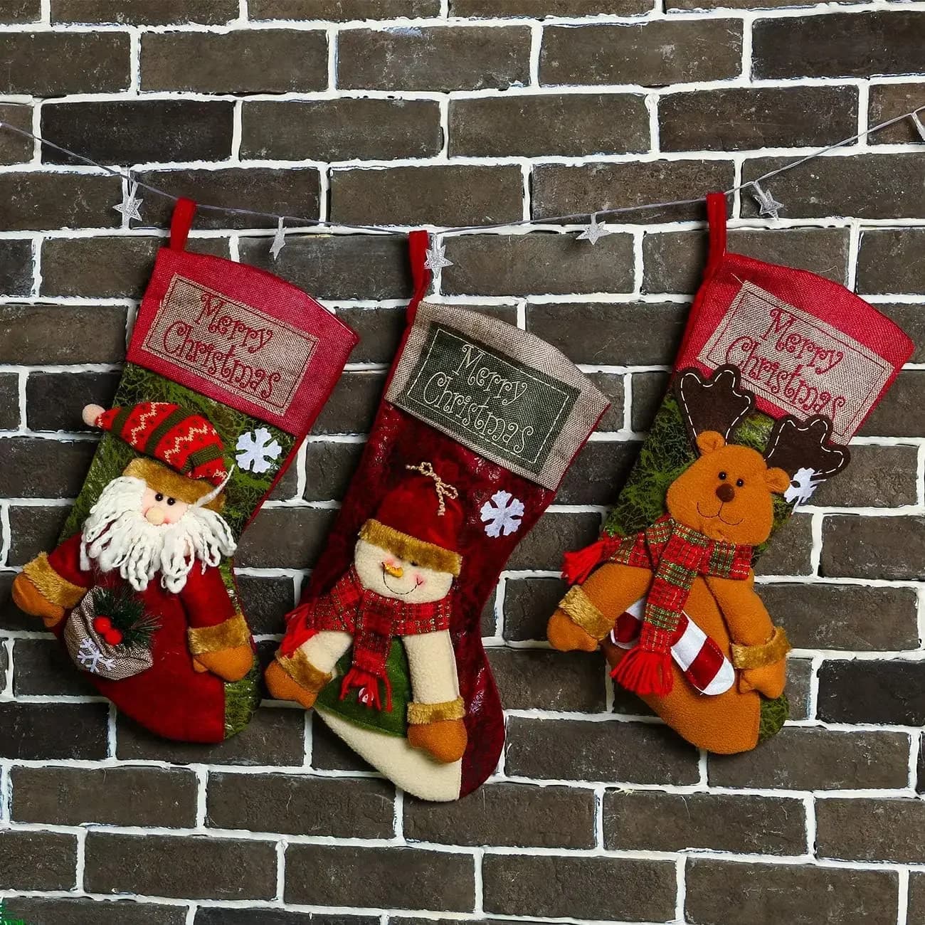 Christmas Stocking Classic Large Holiday Characters