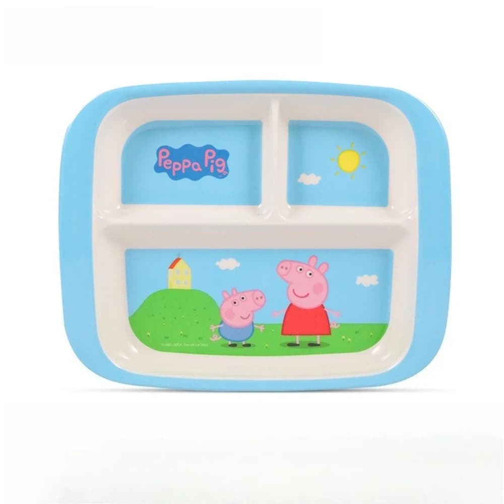 Kids Divided Dinner Plate with Cartoon Design