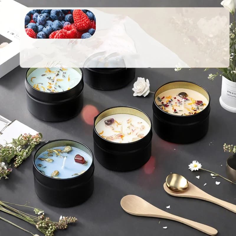 Soy Wax Scented Candle in Iron Can