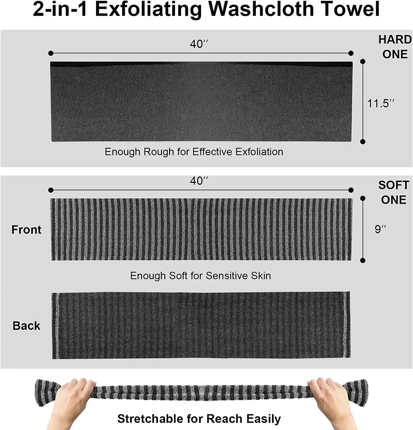 Body Exfoliating Scrub Towel