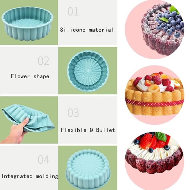 Round Non-Stick Silicone Baking Pan