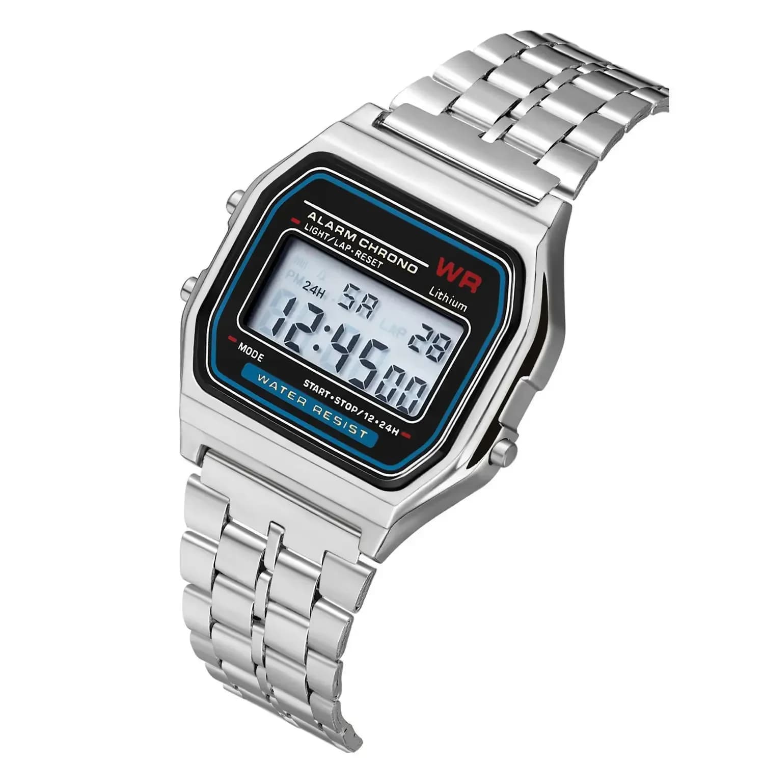 Men's Digital Waterproof LED Quartz Watch