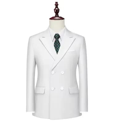 Men's Double Breasted Peak Lapel Blazer