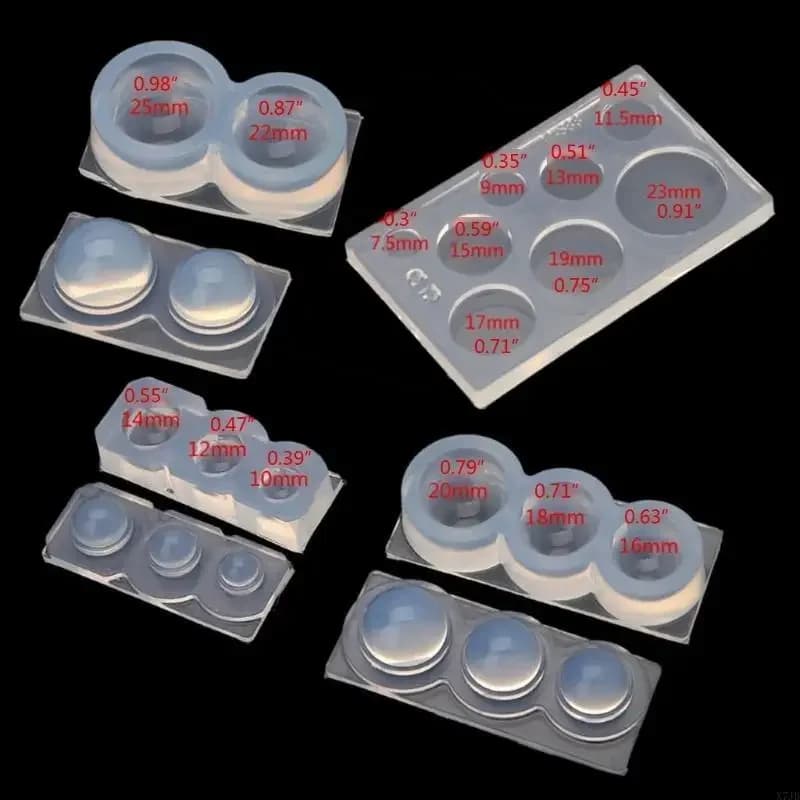 Silicone Mold Hollow Sphere Casting Molds DIY Craft 3D Art Craft Making