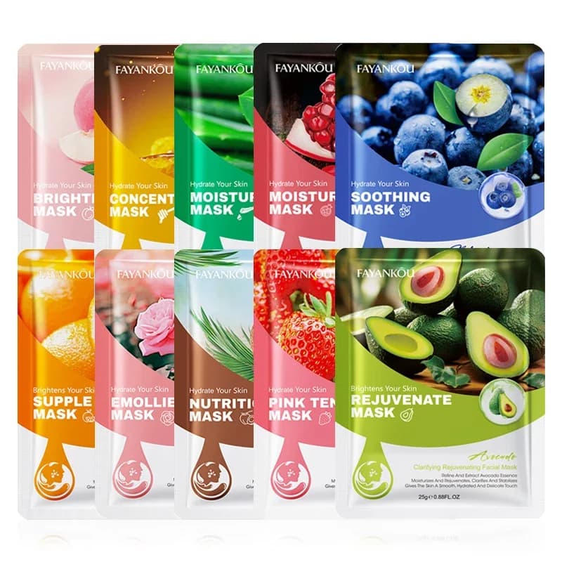 Fruit-Based Facial Masks Set