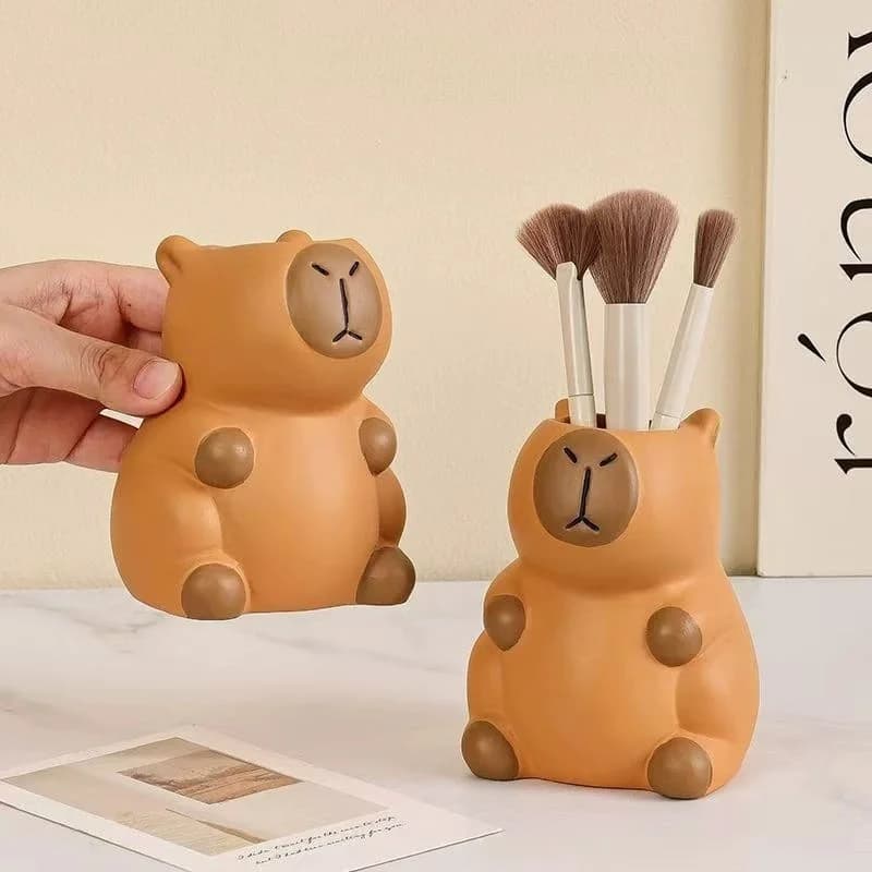 Capybara Desk Pen and Makeup Brush Holder