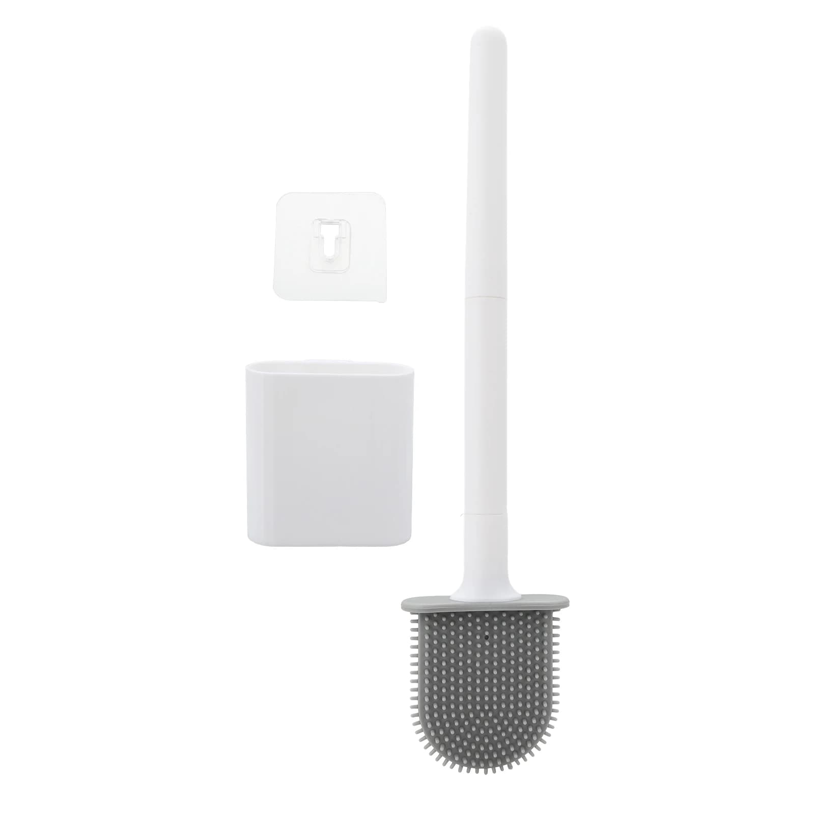 Deep-Cleaning Silicone Toilet Bowl Brush