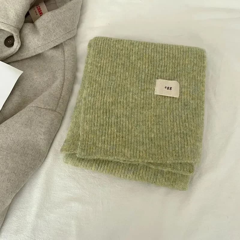 Women's Knitted Thickened Mohair Scarf
