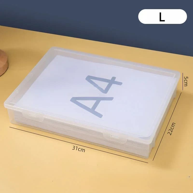 Plastic Document Storage Box with Dust Protection