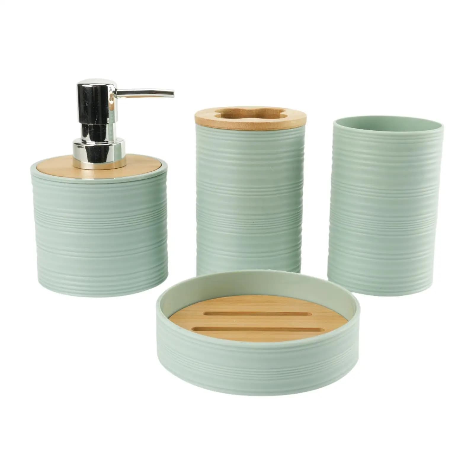 4 Pieces Bathroom Accessories Set ,Bath Accessory Complete Set, Bathroom Decor