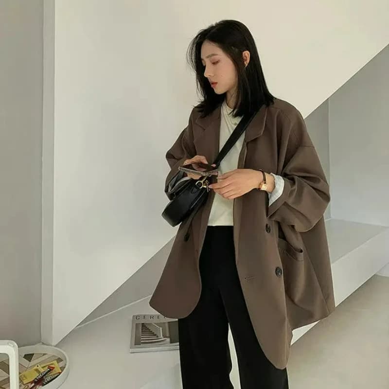 Women's Minimalist Solid Blazer