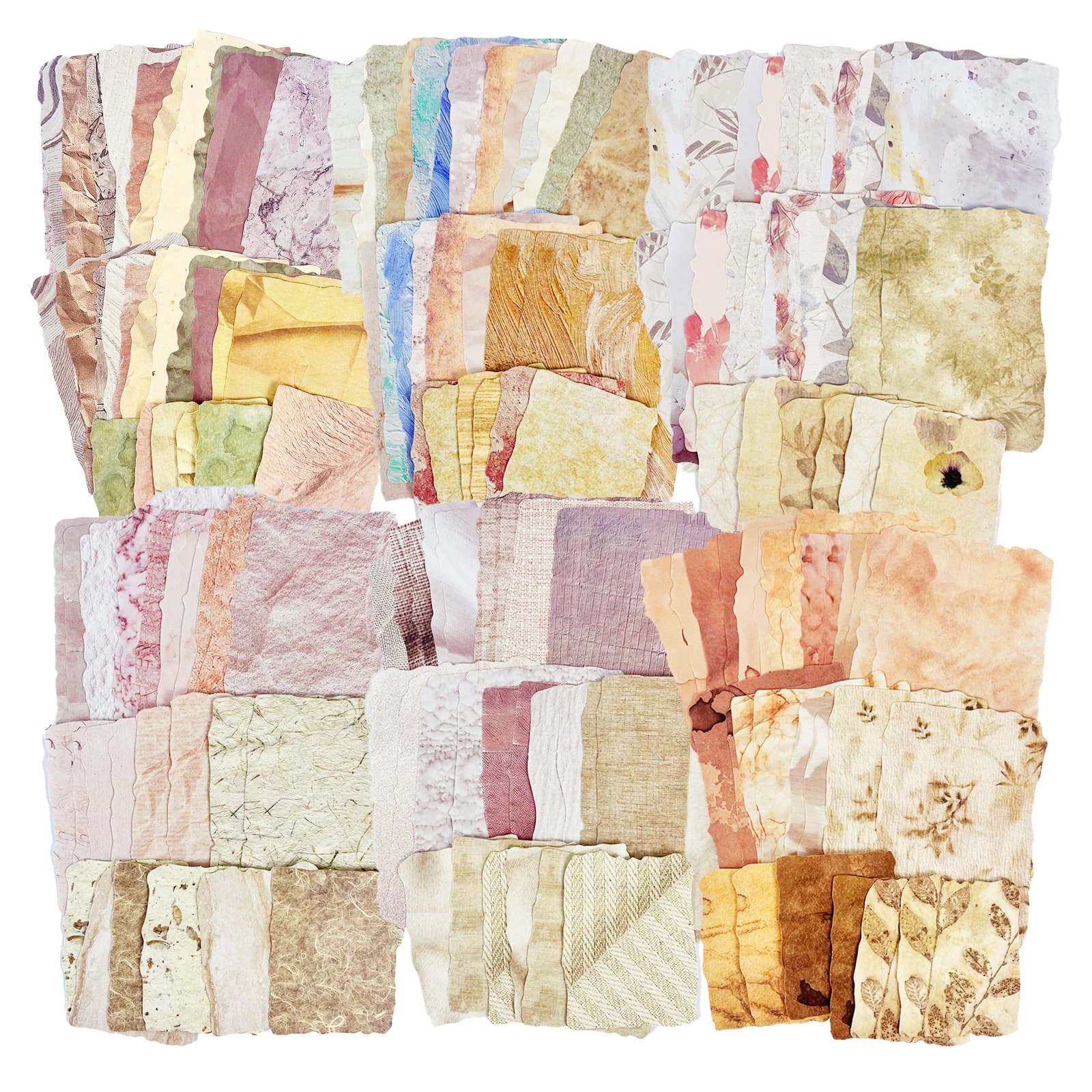 Vintage Texture Paper Pad for Scrapbooks and Journals