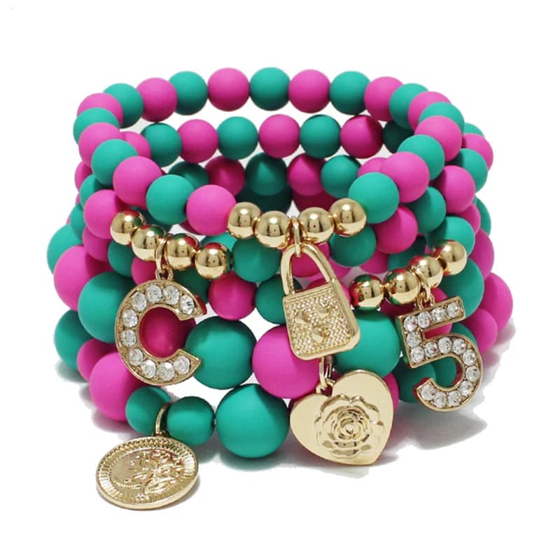 Bohemian Stretch Beaded Bracelets Set