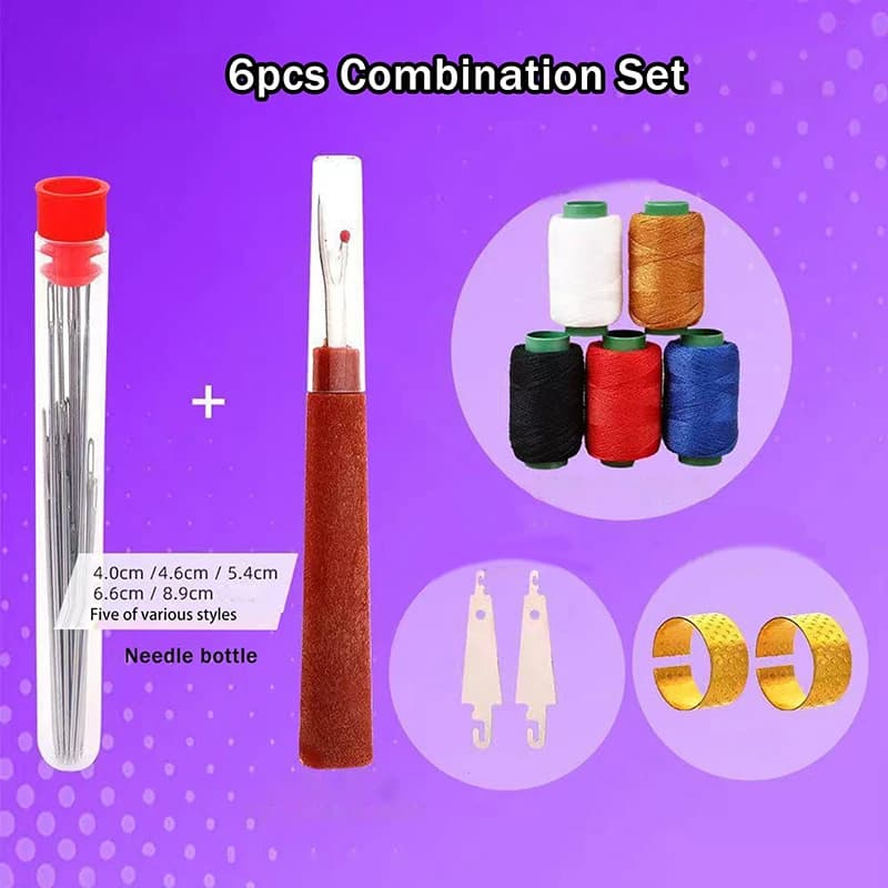 Sewing Needle and Thread Set with Steel Needles