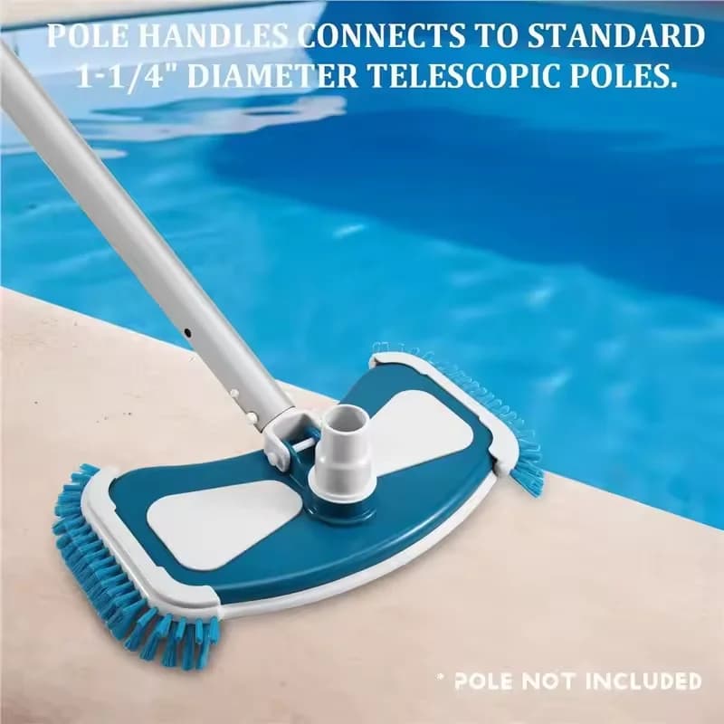 Pool Vacuum Head with Side Brushes