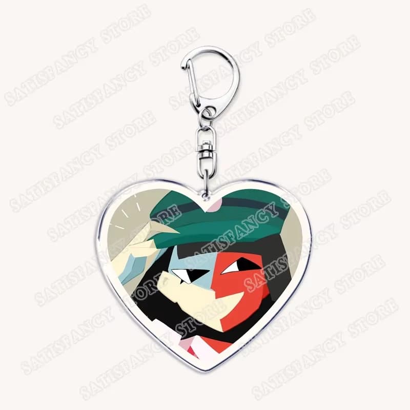 Hot Game Love Keychains for Accessories Bag Ena Dream BBQ Coral Glasses Taski Maiden Keyrings Jewelry Gamer Fans Gaming Gifts