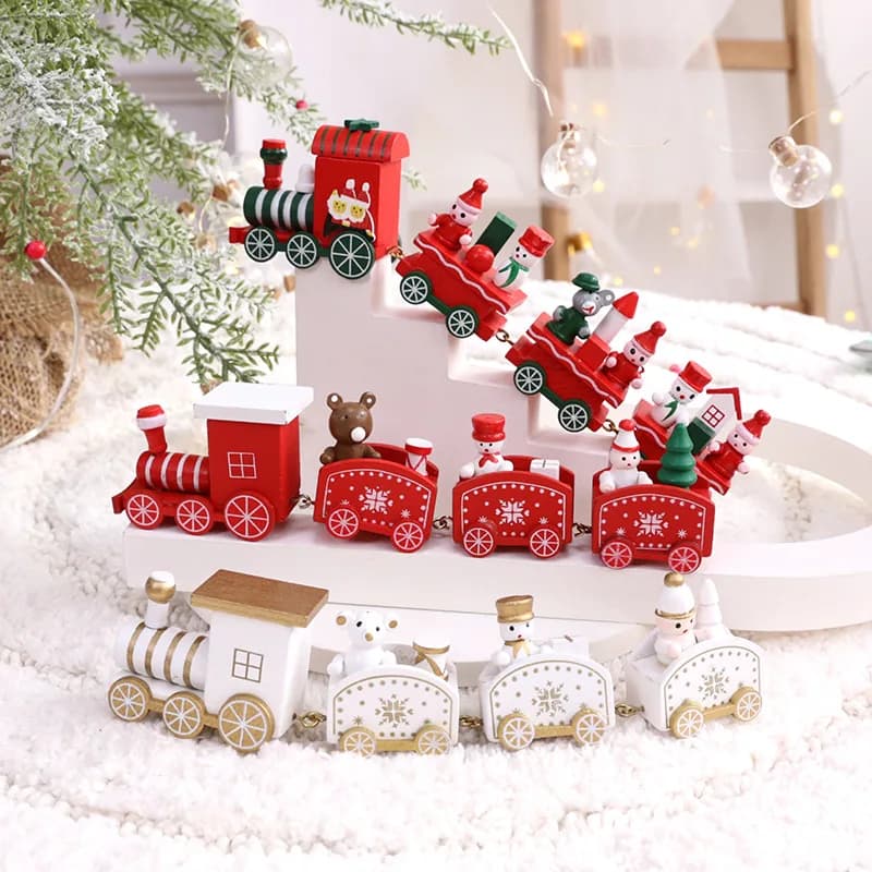 Plastic Train Christmas Ornament